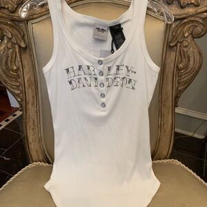 Harley-Davidson White Tank Top